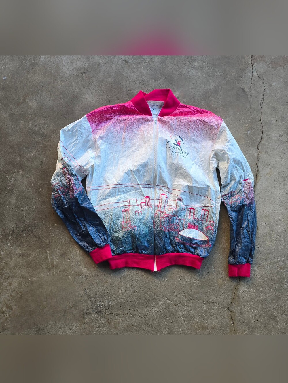Vintage Crescent City CLASSIC Running Tyvek Paperweight Jacket Medium
